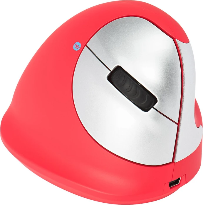 R-Go HE Sport Mouse Vertikale Maus rot, mittel, Bluetooth