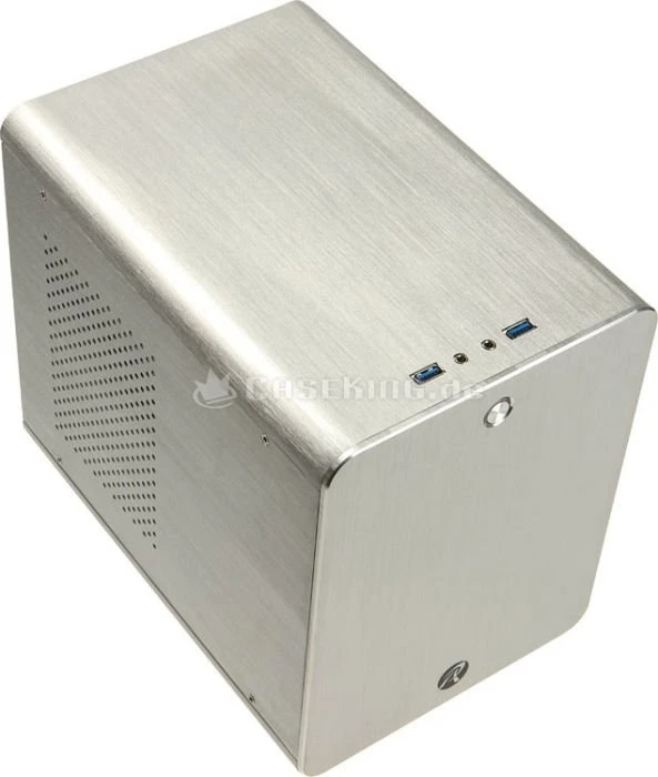 Raijintek Metis silber, Acrylfenster, Mini-ITX