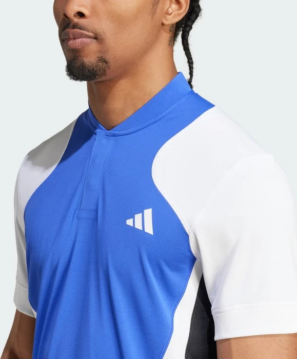 adidas Tennis Pro Heat.RDY FreeLift Poloshirt kurzarm lucid blue/white/black (Herren)