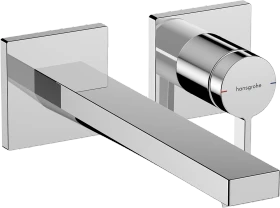 Hansgrohe Tecturis E Einhebel-Waschtischmischer Unterputz für Wandmontage EcoSmart+ mit Auslauf 22.5cm chrom