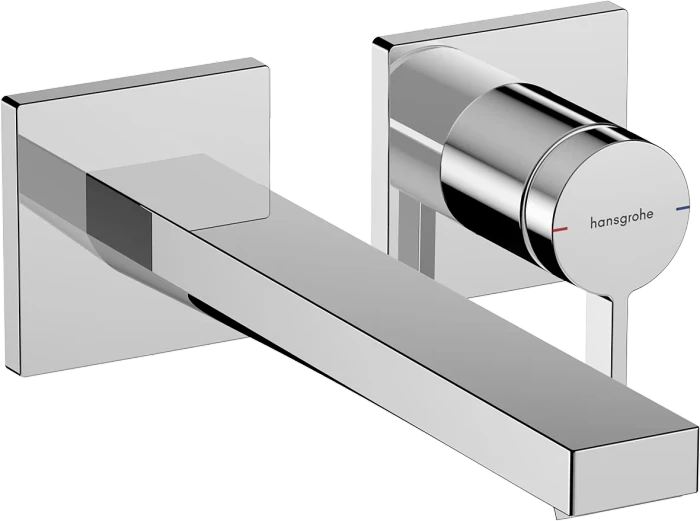 Hansgrohe Tecturis E Einhebel-Waschtischmischer Unterputz für Wandmontage EcoSmart+ mit Auslauf 22.5cm chrom