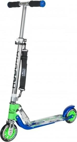 Hudora Big Wheel 125 Scooter blau/grün