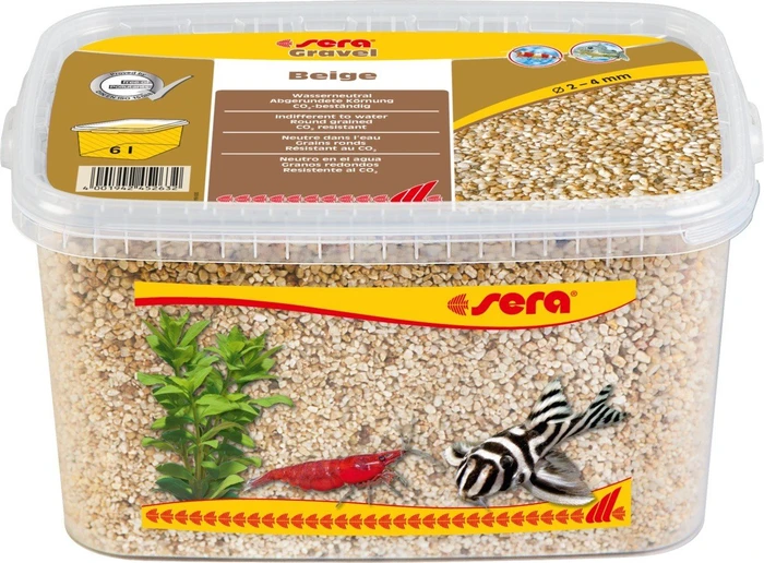 sera Gravel Beige weiß-gelber Naturkies, beige