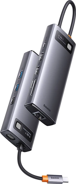 Baseus Joystar 9-in-1 Docking Station, Multiport-Adapter, USB-C 3.0 [Stecker]
