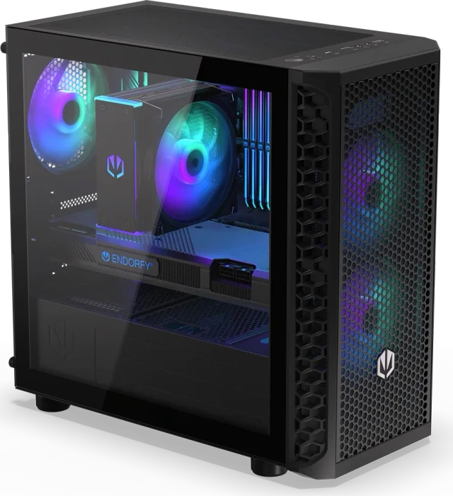 Endorfy Signum M30 ARGB Black, Glasfenster