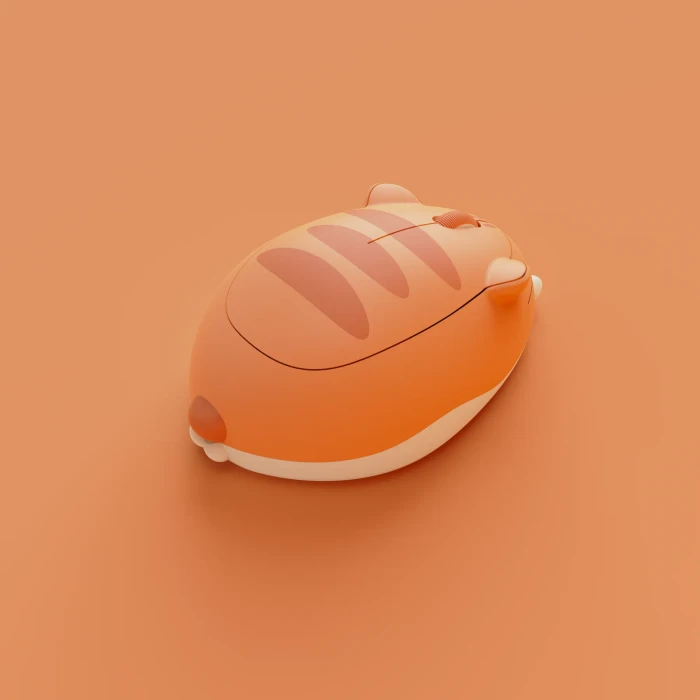 Akko x Waigua Cat Theme Wireless Mouse, Orange Kate, USB