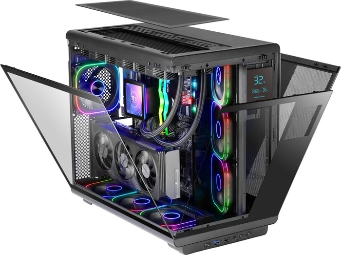 Mars Gaming MC-REVPRO Black, Glasfenster
