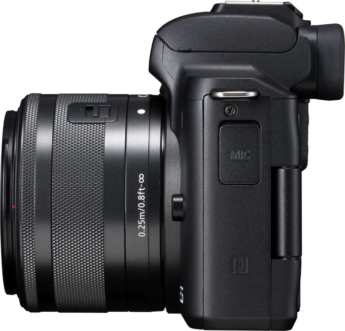 Canon EOS M50 schwarz mit Objektiv EF-M 15-45mm 3.5-6.3 IS STM