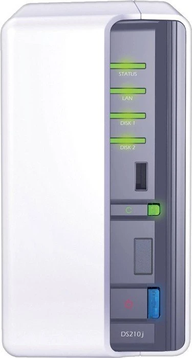 Synology DiskStation DS210j, 128MB RAM, 1x RJ-45 1000Base-T, 3x USB-A 2.0