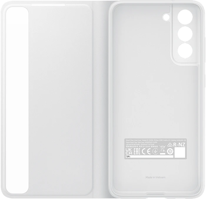 Samsung Clear View Cover für Galaxy S21 FE White
