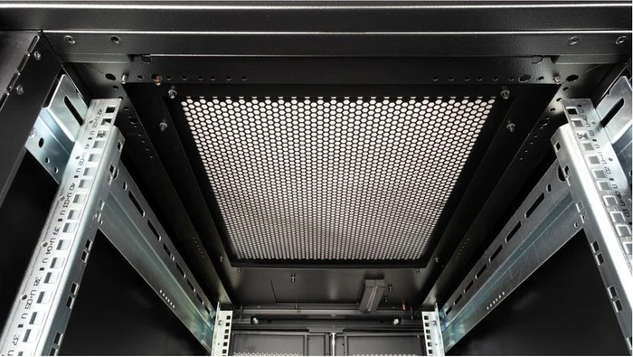Roline / Secomp Pro Serie 19" Serverschrank 42HE, montiert, Gitternetztür, IP20, RAL 9005, 1000mm tief