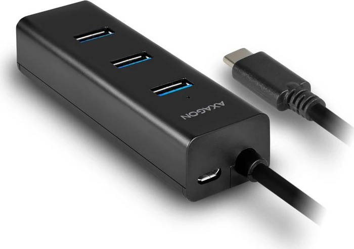 Axagon USB-Hub, 4x USB-A 3.0, USB-C 3.0 [Stecker]