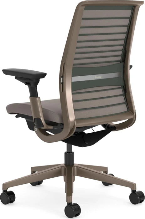 Steelcase Think Bürostuhl mit Armlehnen, beige/braun