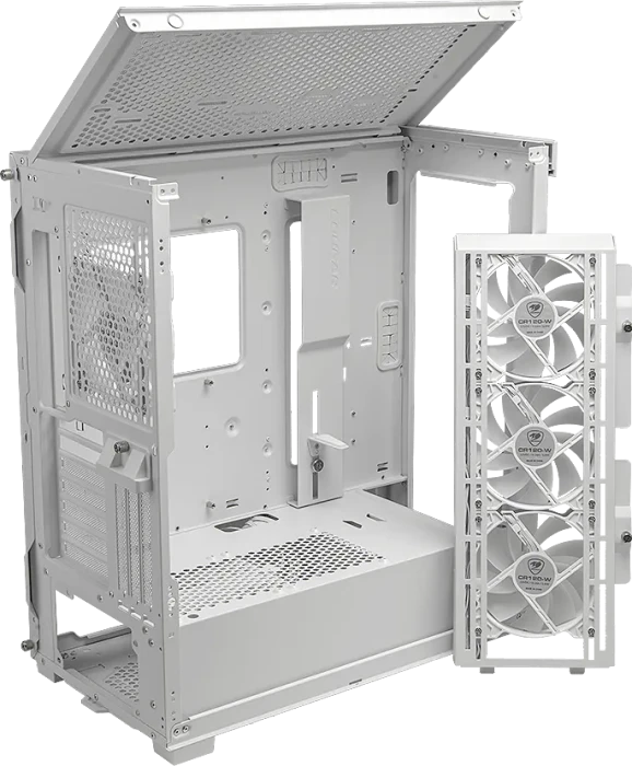 Cougar Duoface Pro RGB White, weiß, Glasfenster