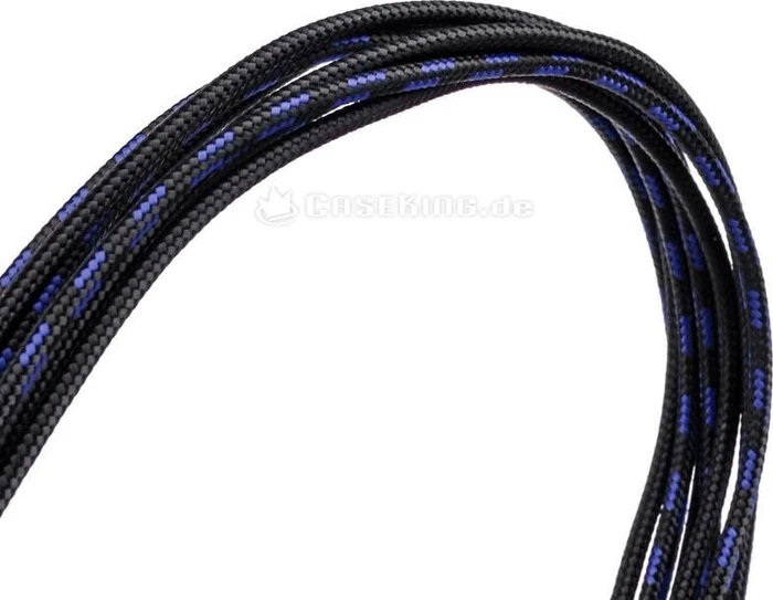 Phanteks Verlängerungskabel Kit für Netzteile, S-Muster schwarz/blau, 500mm