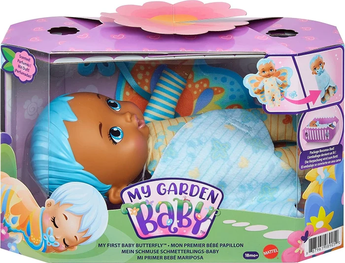 Mattel My Garden Baby Mein Schmuse Schmetterlings Baby blau