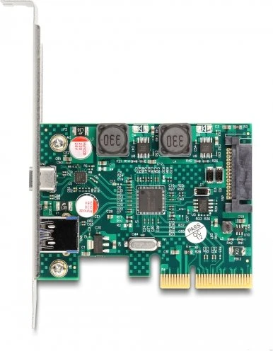 DeLOCK 1x USB-C 3.1, 1x USB-A 3.1, PCIe 3.0 x4