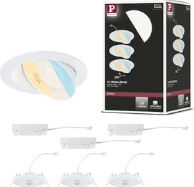 Paulmann Aumus LED 5W Einbauleuchte weiß,   3 Stück