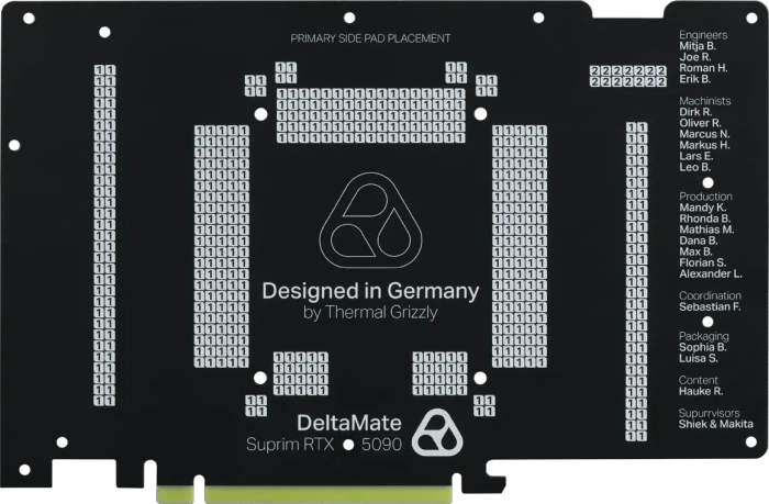 Thermal Grizzly DeltaMate GPU Block Suprim, RTX 5090