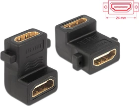 DeLOCK HDMI Typ A Buchse/Buchse Adapter, gewinkelt 90° (65510)