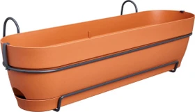 Elho Vibia Campana All-In-1 oval 70x26cm terra