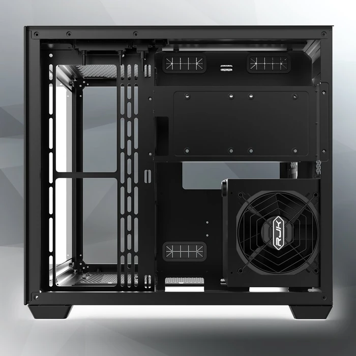 Raijintek Paean C7 TG4 Black, schwarz, Glasfenster