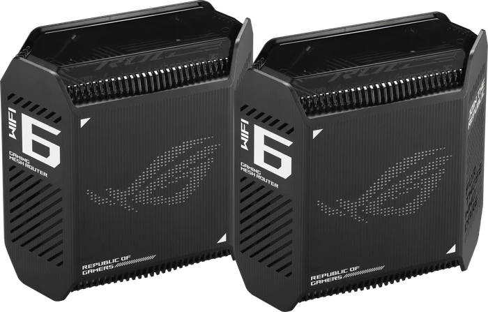 ASUS ROG Rapture GT6, AX10000, schwarz, Router und Repeater Set, 2er-Bundle