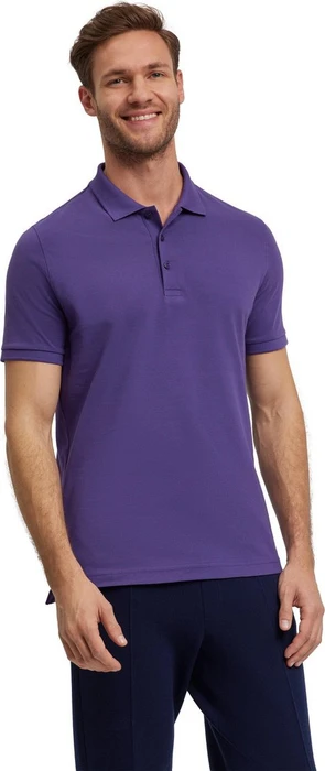 Falke Pima Poloshirt kurzarm grape (Herren)