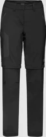 Jack Wolfskin Overland Zip Away Zip-Off Hose lang schwarz (Damen)