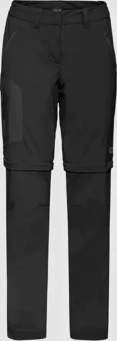 Jack Wolfskin Overland Zip Away Zip-Off Hose lang schwarz (Damen)
