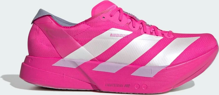 adidas Adizero Adios Pro 4 shock pink/zero metalic/aurora plum (Herren)