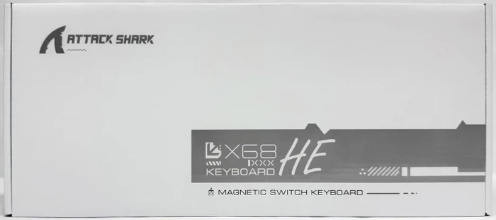 Attack Shark X68 HE Rapid Trigger Keyboard, rosa mit Kontur, LEDs RGB, Outemu White Jade Magnetic, USB, US