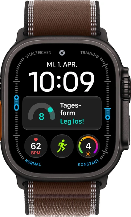 Apple Trail Loop M/L für Apple Watch Ultra (49mm) dunkelumbra/titan schwarz