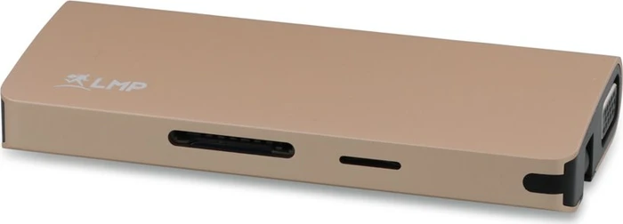 LMP USB-C Travel Dock, 9-Port, USB-C 3.0 [Stecker], gold