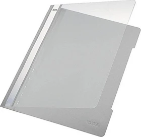 Leitz Standard Schnellhefter Plastik, A4, grau, 25er-Pack