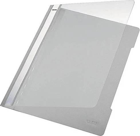 Leitz Standard Schnellhefter Plastik, A4, grau, 25er-Pack