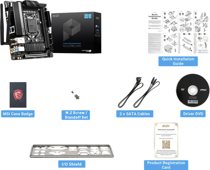 MSI H510I Pro WIFI (Intel 1200)