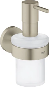 Grohe Essentials Seifenspender mit Halter nickel gebürstet