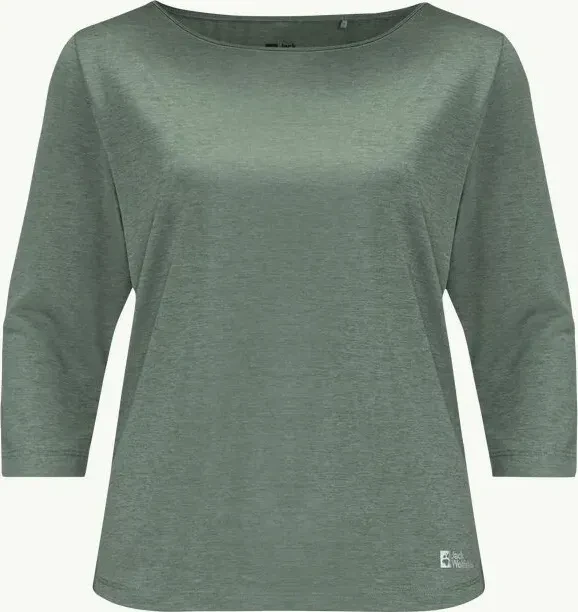 Jack Wolfskin Jwp Funktionsshirt 3/4 picnic green (Damen)
