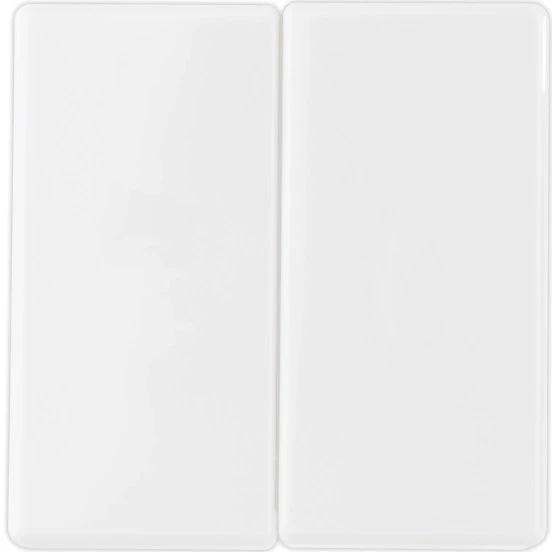REV Ritter Quadro Abdeckung für Serien-/Wechsel-/Wechselschalter, weiß