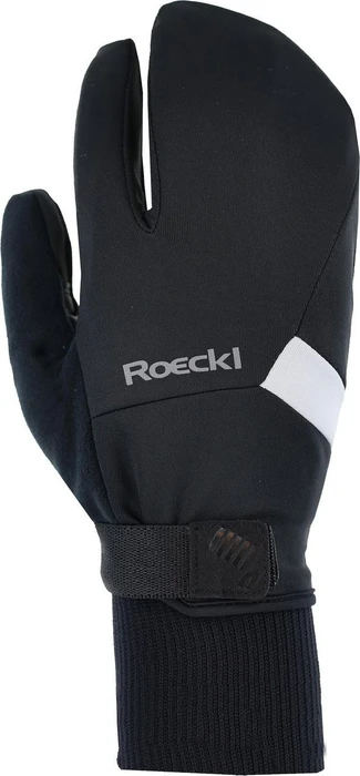 Roeckl Lappi Trigger Laufhandschuhe schwarz/weiß