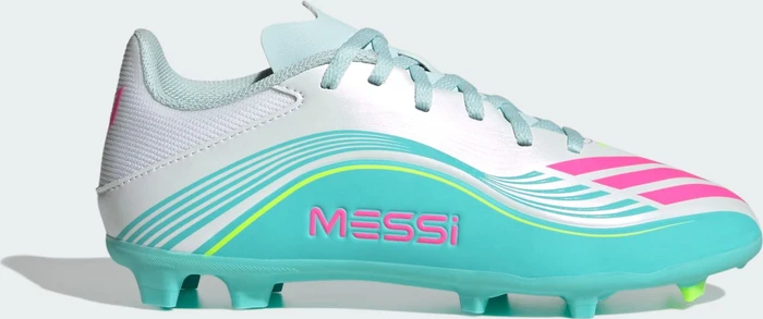 adidas F50 Messi League FG/MG cloud white/lucid pink/flash aqua (Junior)