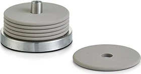 Zeller Edelstahl/Silikon Glasuntersetzer-Set grau, 7-tlg.