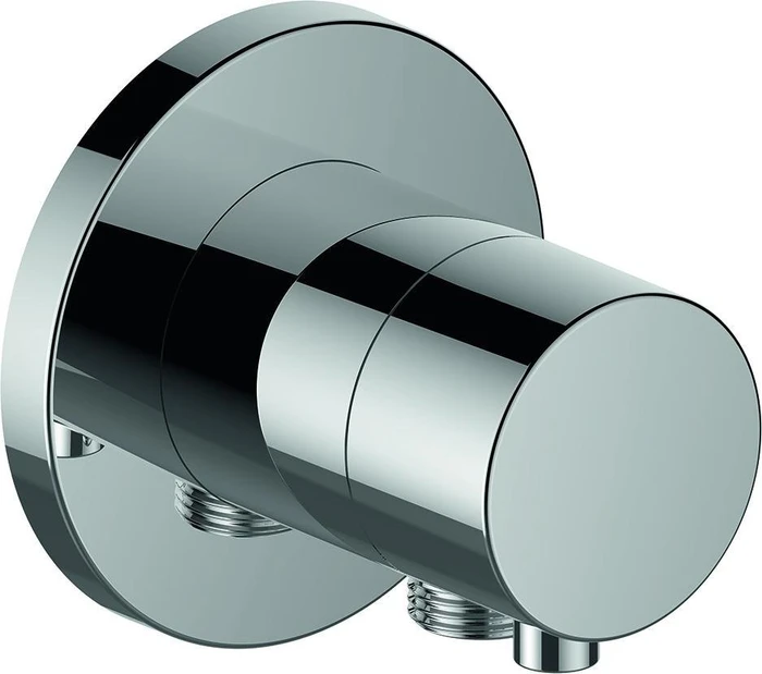 Keuco IXMO 59549 Comfort 3-Wege Ab- und Umstellventil mit Schlauchanschluss rund edelstahl-finish