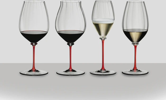 Riedel Fatto A Mano Performance Champagnerglas rot