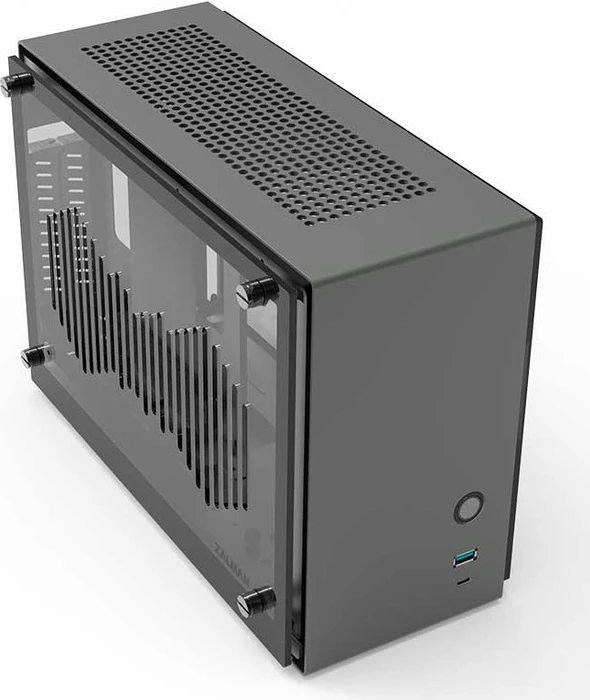 Zalman M2 Mini, grau, Acrylfenster, Mini-ITX