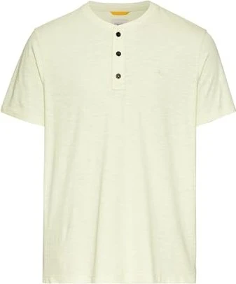 Camel Active Henley Organic Cotton T-Shirt kurzarm grün (Herren)