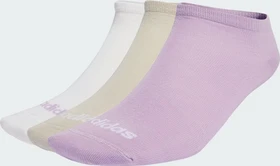 adidas Thin Linear Low-Cut Socken powder plum/white/halo mint, 3 Paare
