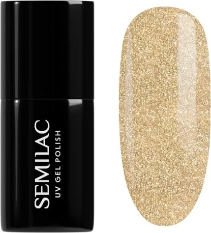 Semilac Allure UV Nagellack 037 gold disco, 7ml