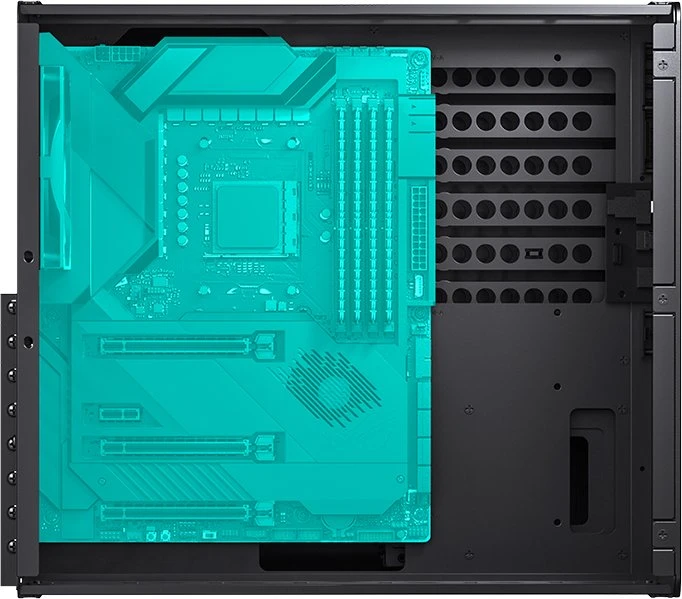Jonsbo N5 Black, schwarz/braun